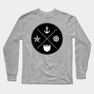 Beard Sailor Seal Long Sleeve T-Shirt